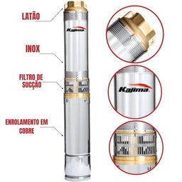 Bomba Caneta Submersa Kajima P/ Poços Semiartesianos 2 220v - 1