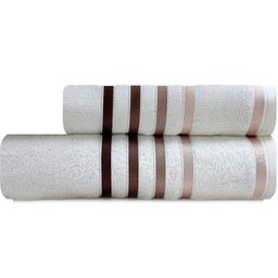 Jogo de Toalhas 2 Peças Banhão Gigante + Rosto Fio Penteado Lumina Karsten - Emcompre - 1