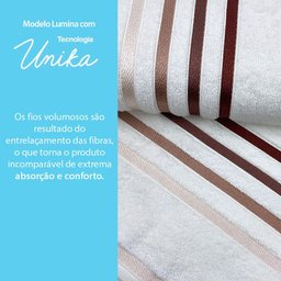 Jogo de Toalhas 2 Peças Banhão Gigante + Rosto Fio Penteado Lumina Karsten - Emcompre - 3