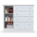 Ver imagem 2 de Cômoda Infantil Espaçosa Azul com 04 Gavetas e 01 Porta para Quarto Baby Luxo Icp