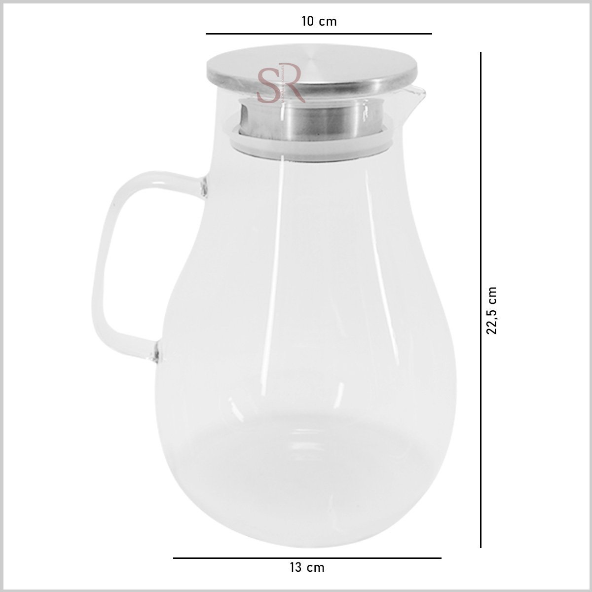 JARRA EM VIDRO BOROSSILICATO 1,8 LITROS MERCURY ETILUX JARR022 - 7