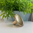 Ver imagem 2 de Kit 10 Puxadores 1764 Grenade Ponto Dourado Móveis Armários Gavetas Torralba