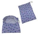 Ver imagem 2 de Saco Impermeável Roupa Molhada Flores Lilás Cuidado Infantil