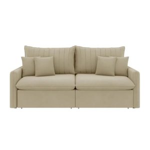 Sofá-cama Retrátil e Reclinável 220cm Madri - Movenzo Estofados