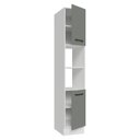 Ver imagem 6 de Paneleiro 40 Cm 2 Portas e 2 Nichos Branco/cinza Agata Madesa
