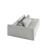 Sofá Ilha Modulo Milos 150cm Puff Lateral Linho Cinza Claro G33 - Gran Belo - 7