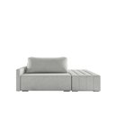 Ver imagem 2 de Sofá Ilha Modulo Milos 150cm Puff Lateral Linho Cinza Claro G33 - Gran Belo