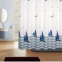 Ver imagem 2 de Cortina para Box Poliéster 198cm X 180cm Komlog Barcos