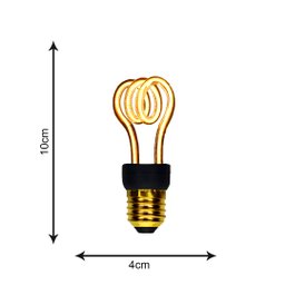 Lâmpada Spira Poptem Filamento De Led Bivolt 4W Decorativa - 2