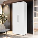 Ver imagem 2 de Guarda Roupas Mdf Armario Multiuso Duas Portas Dublin Fenix:branco