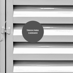 Alçapão Acabamento Laminado Dobradiças Zincadas - Vettoretti:branco - 5