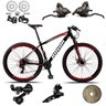 Bicicleta Aro 29 Bike Alumínio 21 Marchas Shimano Suspensão Freio a Disco:laranja/17" - 2