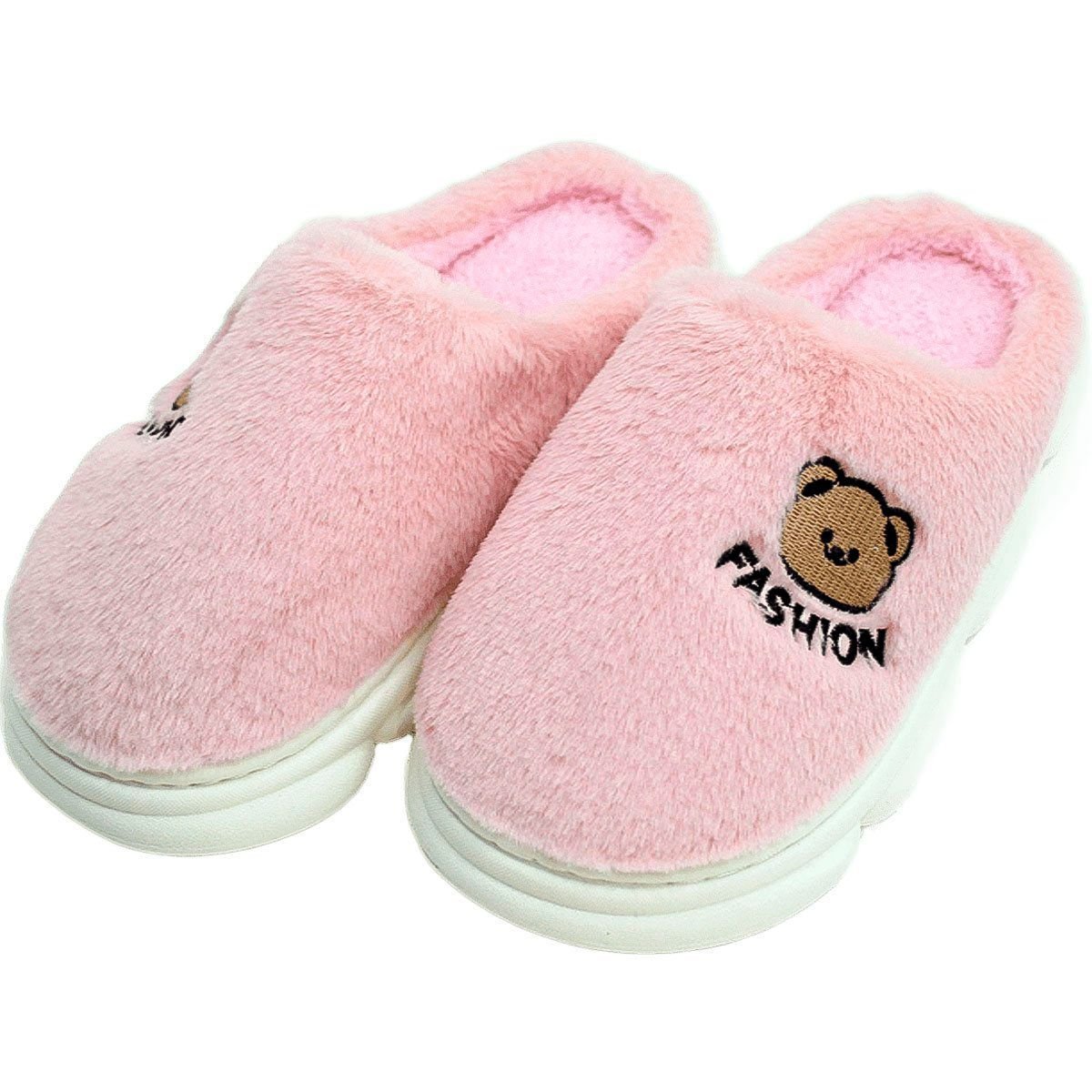 Pantufas Sapatos de Inverno Ursinho Chinelos Aconchegantes