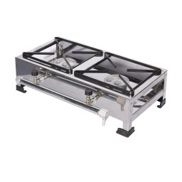 Fogareiro Fogão Alta Pressão Inox 430 2 Bocas - 1