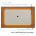 Ver imagem 6 de Conjunto Painel + Rack Atenas 220 cm Off White/Naturalle Mavaular