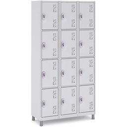 Roupeiro de Aço 12 Portas Guarda Volume W3 Cinza - 10005 - 1