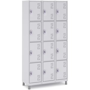 Roupeiro de Aço 12 Portas Guarda Volume W3 Cinza - 10005