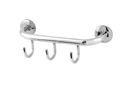 Ver imagem 1 de Gancho Cabide 03 Ganchos Suporte Roupas Aço Inox Alumínio:Prateado