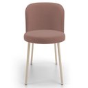 Ver imagem 3 de Kit 02 Cadeiras para Sala de Jantar Cozinha Estofada Gavi Arena L02 Suede Rosê - Lyam Decor