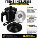 Ver imagem 4 de Cuscuzeira Individual Pequena com Cabo Panela:Preta