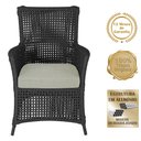 Ver imagem 3 de 4 Poltronas e 1 Mesa Igapó em Alumínio Pintura Preta Corda Náutica Estofado 3