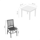 Ver imagem 5 de Conjunto Mesa de Jantar 80x80 Cm com 4 Cadeiras Madri, em Madeira Maciça, Acabamento Envernizado