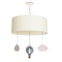 Ver imagem 1 de Luminária de Teto Pendente Balão Cúpula 30x15cm: Branco5979