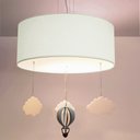 Ver imagem 2 de Luminária de Teto Pendente Balão Cúpula 30x15cm: Branco5979