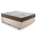 Ver imagem 4 de Base Box Baú Bipartido King 193x203 Linho Bege com Colchão Relax Adorabile Molas Ensacadas