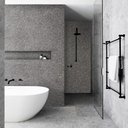 Ver imagem 1 de Papel de Parede Lavavel para Banheiro Cozinha Revestimento Quartzo Silver Tacolado 0,58 X 1,00m