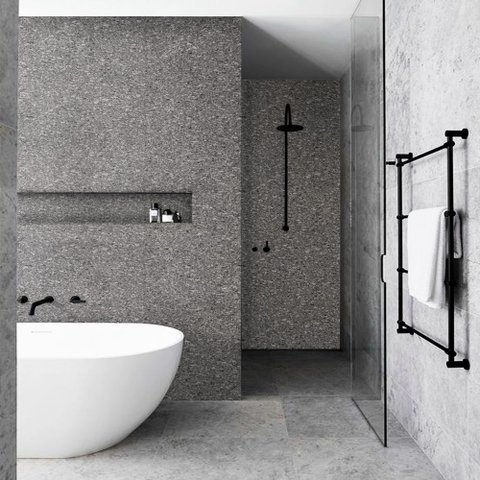 Papel de Parede Lavavel para Banheiro Cozinha Revestimento Quartzo Silver Tacolado 0,58 X 1,00m