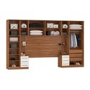 Ver imagem 4 de Quarto Modulado Casal Irlanda 6 Peças (2 Armários + 1 Ponte Aérea + 3 Complementos) Qcm162