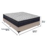 Cama + Box Casal Colchão Ortobom D45 Airtech Extra Firme Cor:bege - 5