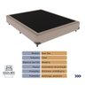Cama + Box Casal Colchão Ortobom D45 Airtech Extra Firme Cor:bege - 4