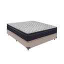 Ver imagem 1 de Cama + Box Casal Colchão Ortobom D45 Airtech Extra Firme Cor:bege