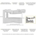 Ver imagem 5 de Armário De Cozinha Completa De Canto Branco