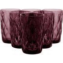 Ver imagem 4 de Copo Long Drink 13x8x8cm 370ml Vidro Rosa 6pç