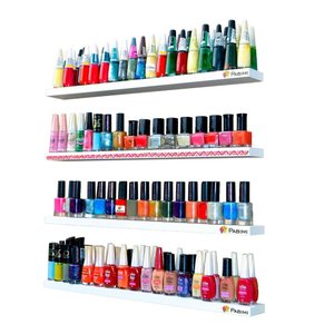 6 Prateleiras porta esmaltes salão de beleza 65 cm