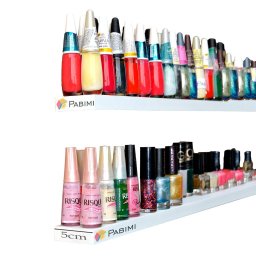 6 Prateleiras porta esmaltes salão de beleza 65 cm - 2