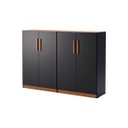 Ver imagem 3 de Livreiro Flex Multiuso Horizontal ou Vertical com 4 Portas:preto Nature