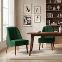 Ver imagem 1 de Kit 2 Cadeiras de Jantar Paris Suede Verde Suede Verde