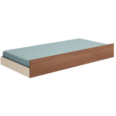Cama Auxiliar Infantil Chiara Off White Carvalho - Phoenix Baby