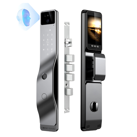 Fechadura Digital Facial com Vídeo Chamada e App Tuya Wi-fi