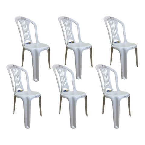 06 Und Cadeira Plastica sem Braço Bistro Mor