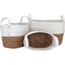 Ver imagem 5 de CESTA FIBRA BRANCO 3PÇ