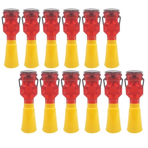 Sinalizador Solar Viario Kit 12 Uni Iluminaçao Rua Estrada Rodovia Obra Pista Iluminaçao Estacioname