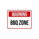 Ver imagem 1 de Placa Decorativa - Warning Bbq Zone 27X35