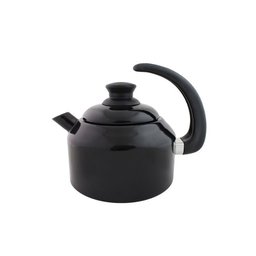 Chaleira Classica Aço e Esmaltada Preta - Agata 1.5 Litros Utensilios do Chef - 1