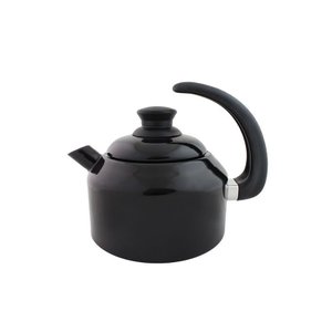 Chaleira Classica Aço e Esmaltada Preta - Agata 1.5 Litros Utensilios do Chef