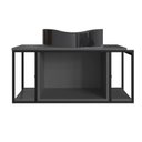 Ver imagem 1 de Gabinete Suspenso para Banheiro 80cm P1019 Grafite com Cuba Berlin Preta